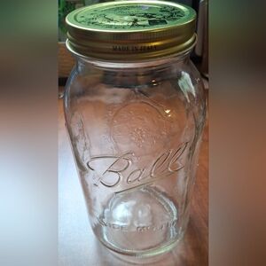 One Ball 64oz Wide Mouth Half Gallon Mason Jar